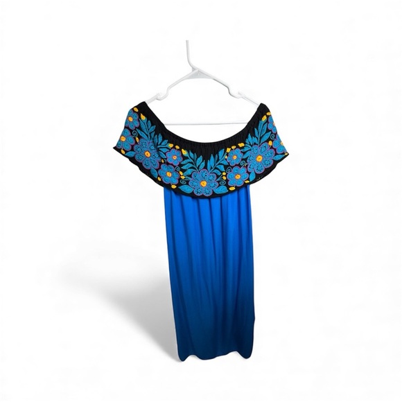 Handmade Dresses & Skirts - 🌼 Vintage Handmade Mexican Dress – Hand-Stitched in Oaxaca, Mexico 🌼